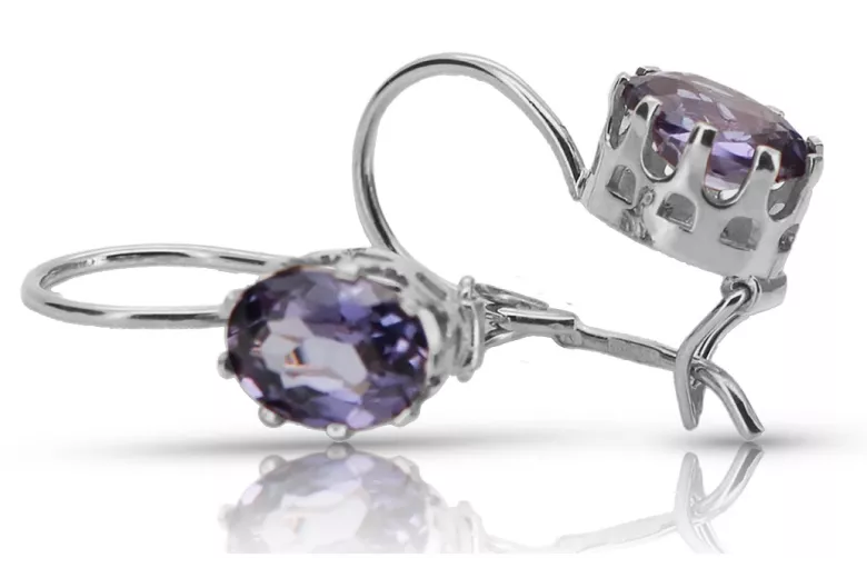 Argent 925 Alexandrite Rubis Émeraude Saphir Aigue-marine Zircon ... Boucles d’oreilles vec196s