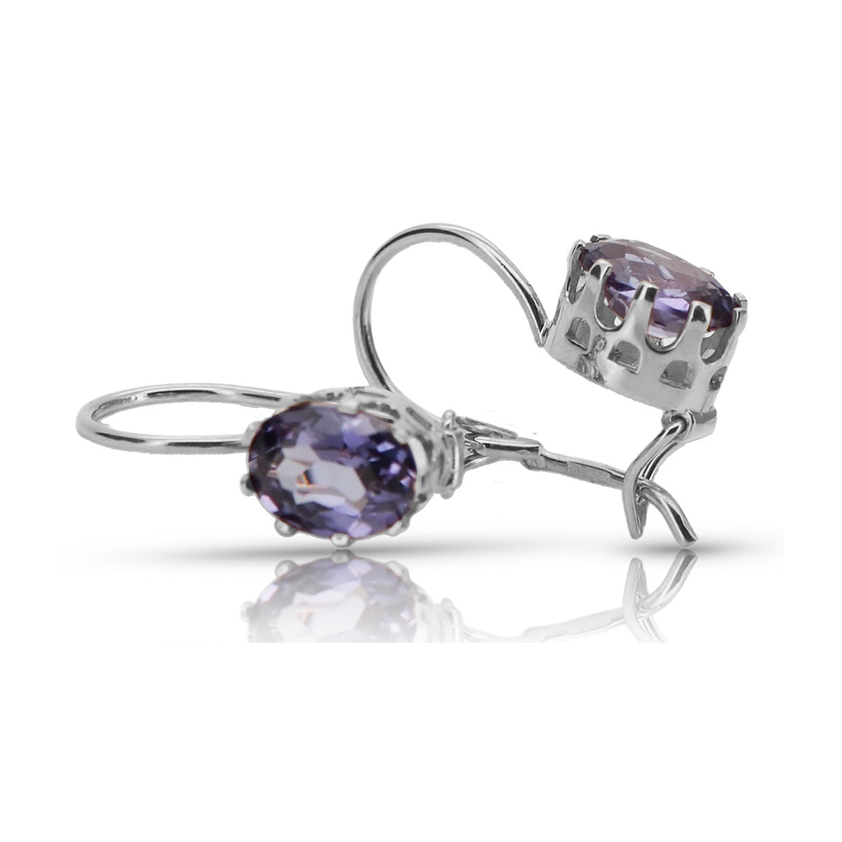 Argent 925 Alexandrite Rubis Émeraude Saphir Aigue-marine Zircon ... Boucles d’oreilles vec196s