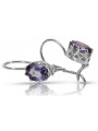 Argent 925 Alexandrite Rubis Émeraude Saphir Aigue-marine Zircon ... Boucles d’oreilles vec196s