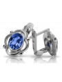 Vintage Vintage 925 Silver sapphire earrings vec033s