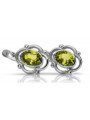 Vintage Vintage 925 Silver peridot earrings vec033s