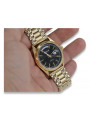 Gold men's watch Geneve ★ zlotychlopak.pl ★ Gold purity 585 333 Low Price!