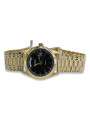 Goldene Herrenuhr Geneve ★ zlotychlopak.pl ★ Gold Reinheit 585 333 Niedriger Preis!