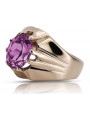 Russische sowjetische Rose 14 Karat 585 Gold Alexandrit Rubin Smaragd Saphir Zirkon Ring vrc016