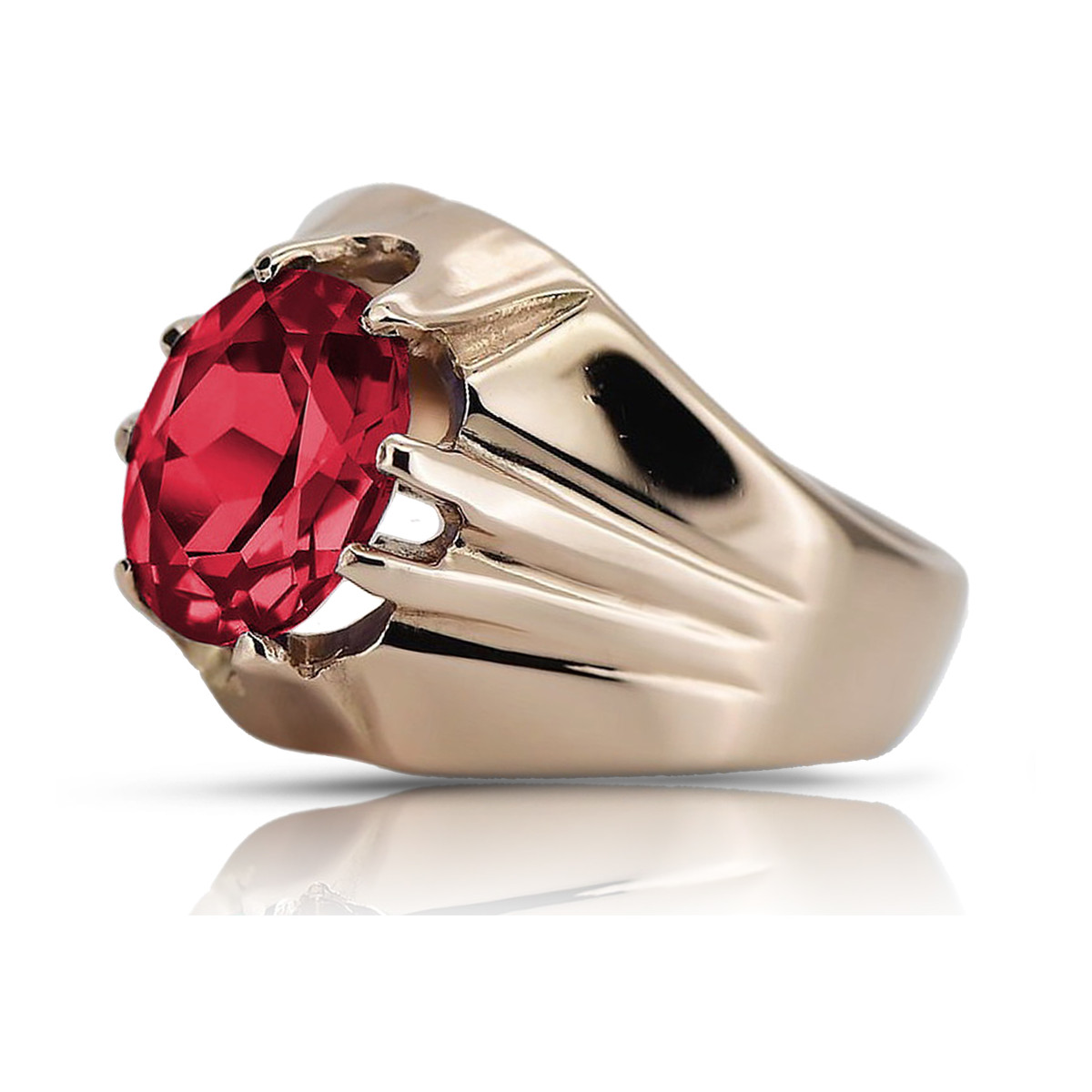 Rose soviétique russe 14k 585 or Alexandrite Ruby Emerald Sapphire Zircon ring vrc016