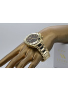 Gold men's watch Geneve ★ zlotychlopak.pl ★ Gold purity 585 333 Low Price!