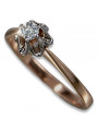 Vintage rose gold Diamond ring vrd353