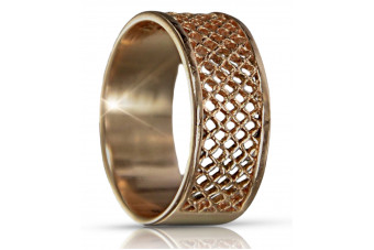 Russisch Sowjet rosa 14 Karat 585 gold Vintage Ring vrn206