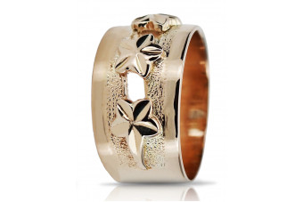 "Timeless 14K 585 Rose Gold Vintage Ring - Stoneless" vrn025