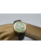 Желтые 14k 585 золотые мужские часы Geneve mw012y-gr