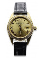 14k Gelbgolddame Rolex Style Uhr Geneve lw078ydg