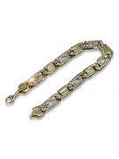 Bracelet italien jaune 14k 585 or taille diamant cb040yw