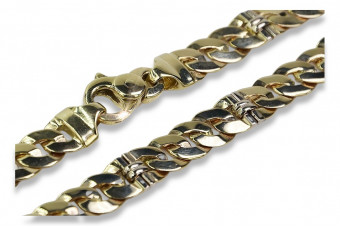 Italian yellow 14k 585 gold diamond cut bracelet cb041yw