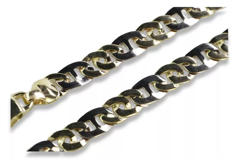 Vintage rose (Italian yellow) gold diamond cut bracelet cb048