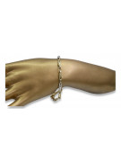 Brazalete italiano oro amarillo 14k cb062yw