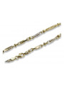 Bracelet italien en or jaune 14 carats cb063yw