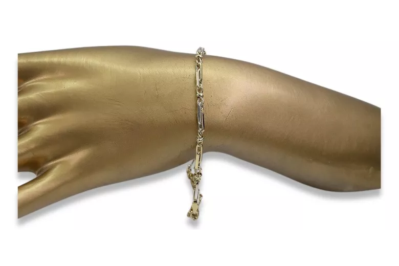 Brazalete italiano oro amarillo 14k cb063yw