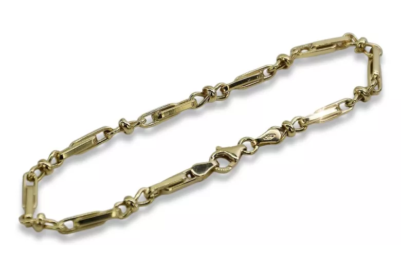 Italian yellow 14k gold bracelet cb063y