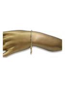 Brazalete italiano oro amarillo 14k cb063y