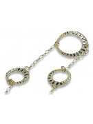 Bracelet coeur italien en or jaune & blanc cb071