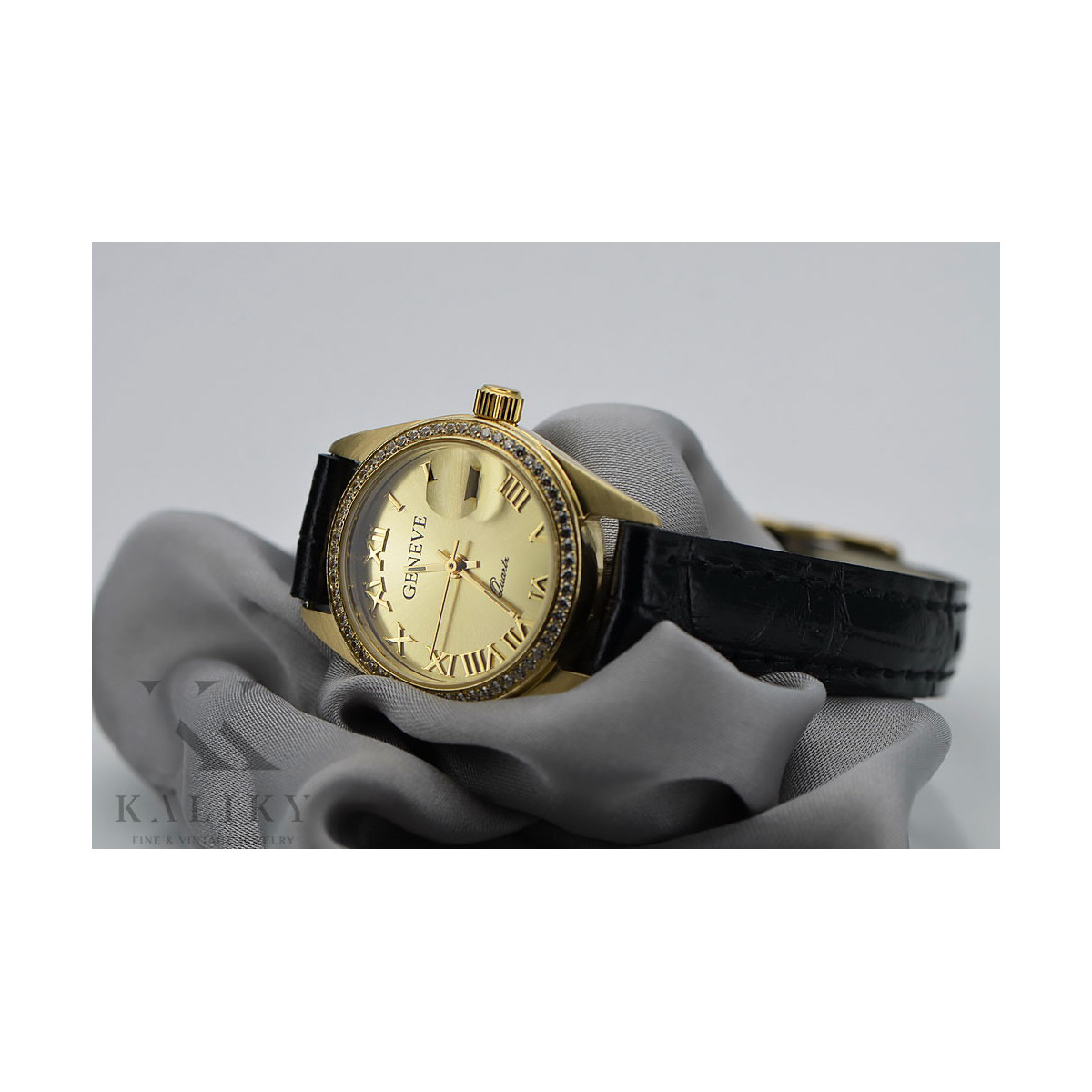 Reloj de damas de oro ★ zlotychlopak.pl ★ Pureza de oro 585 333 ¡Precio bajo!