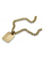 Colgante ★ de oro zlotychlopak.pl ★ Sello de oro 585 333 bajo precio