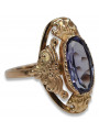 Russische sowjetische Rose 14 Karat 585 Gold Alexandrit Rubin Smaragd Saphir Zirkon Ring vrc084