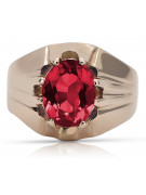 Russische sowjetische Rose 14 Karat 585 Gold Alexandrit Rubin Smaragd Saphir Zirkon Ring vrc014