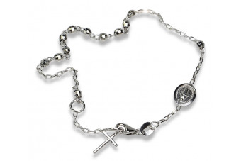 Розарій з жовтого рожевого золота браслет★ russiangold.com ★ Золото 585 333 Низька ціна