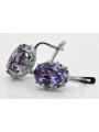 Vintage 925 Silver alexandrite earrings vec079s Vintage