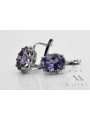 Russe soviétique 925 argent sterling Alexandrite Rubis Émeraude Saphir Aigue-marine Zircon ... Boucles d’oreilles VEC079S