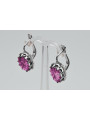 Vintage 925 Silver amethystem earrings vec079s Vintage