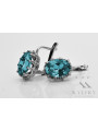 Russe soviétique 925 argent sterling Alexandrite Rubis Émeraude Saphir Aigue-marine Zircon ... Boucles d’oreilles VEC079S