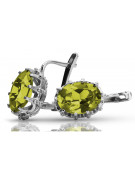 Vintage 925 Silver peridot earrings vec079s Vintage