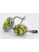 Russe soviétique 925 argent sterling Alexandrite Rubis Émeraude Saphir Aigue-marine Zircon ... Boucles d’oreilles VEC079S