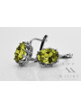 Vintage 925 Silver peridot earrings vec079s Vintage