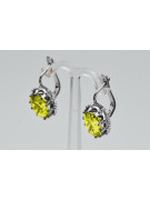 Vintage 925 Silver peridot earrings vec079s Vintage