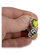 Vintage 925 Silver peridot earrings vec079s Vintage