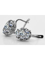 Vintage 925 Silver zircon earrings vec079s Vintage