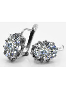 Vintage 925 Silver zircon earrings vec079s Vintage