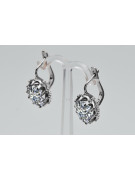 Vintage 925 Silver zircon earrings vec079s Vintage