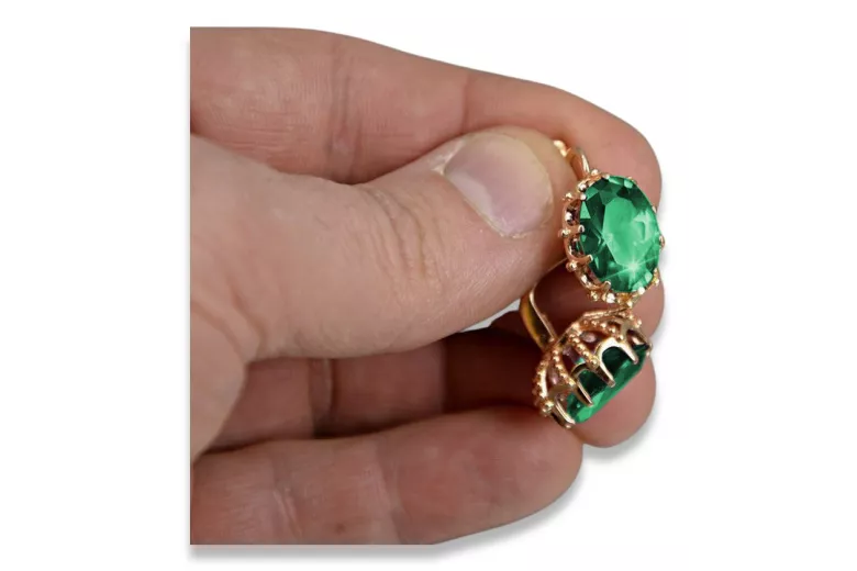 Rusă sovietică de argint a crescut placat cu aur 925 Alexandrite Ruby Emerald Safir Aquamarine Zircon ... cercei vec079rp