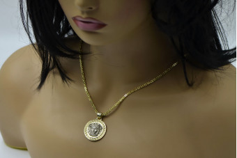 Кулон ★ золотий zlotychlopak.pl ★ золота візитна марка 585 333 низька ціна