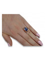 Russische sowjetische Rose 14 Karat 585 Gold Alexandrit Rubin Smaragd Saphir Zirkon Ring vrc014