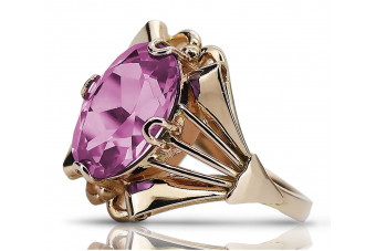 Vintage-Roségold 14 Karat Amethyst Schmuckstück, Originales Design  vrc015