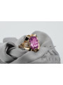 Russische sowjetische Rose 14 Karat 585 Gold Alexandrit Rubin Smaragd Saphir Zirkon Ring vrc014