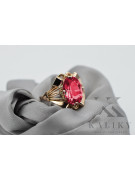 Russische sowjetische Rose 14 Karat 585 Gold Alexandrit Rubin Smaragd Saphir Zirkon Ring vrc014