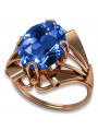 Russische sowjetische Rose 14 Karat 585 Gold Alexandrit Rubin Smaragd Saphir Zirkon Ring vrc014