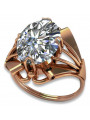 Russische sowjetische Rose 14 Karat 585 Gold Alexandrit Rubin Smaragd Saphir Zirkon Ring vrc014