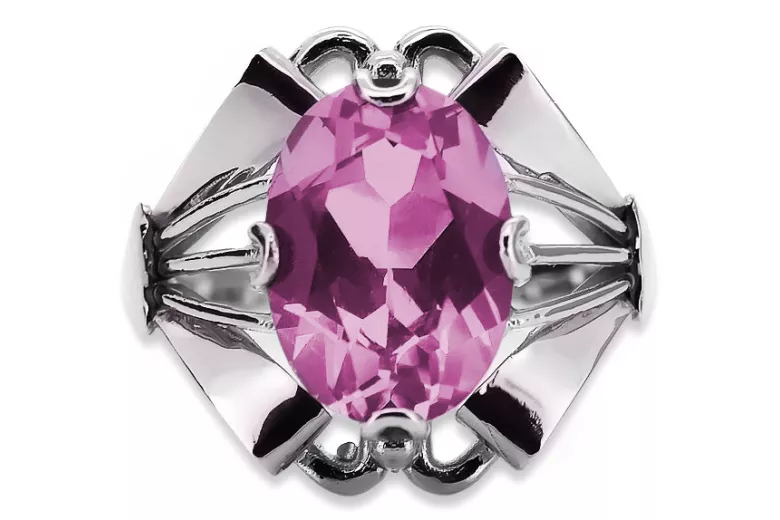 Rose soviétique russe 14k 585 or Alexandrite Ruby Emerald Sapphire Zircon ring vrc014